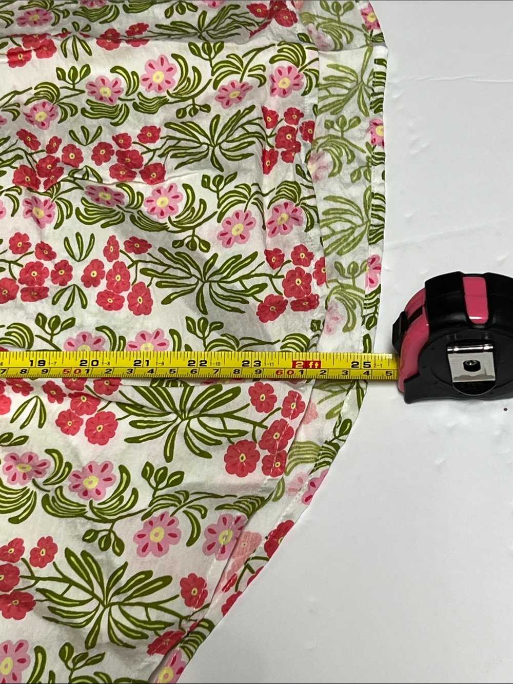 NWT GiGio USA Floral Pink & Green Top Blouse Shirt Large Pink Green Yellow - Picture 14 of 14